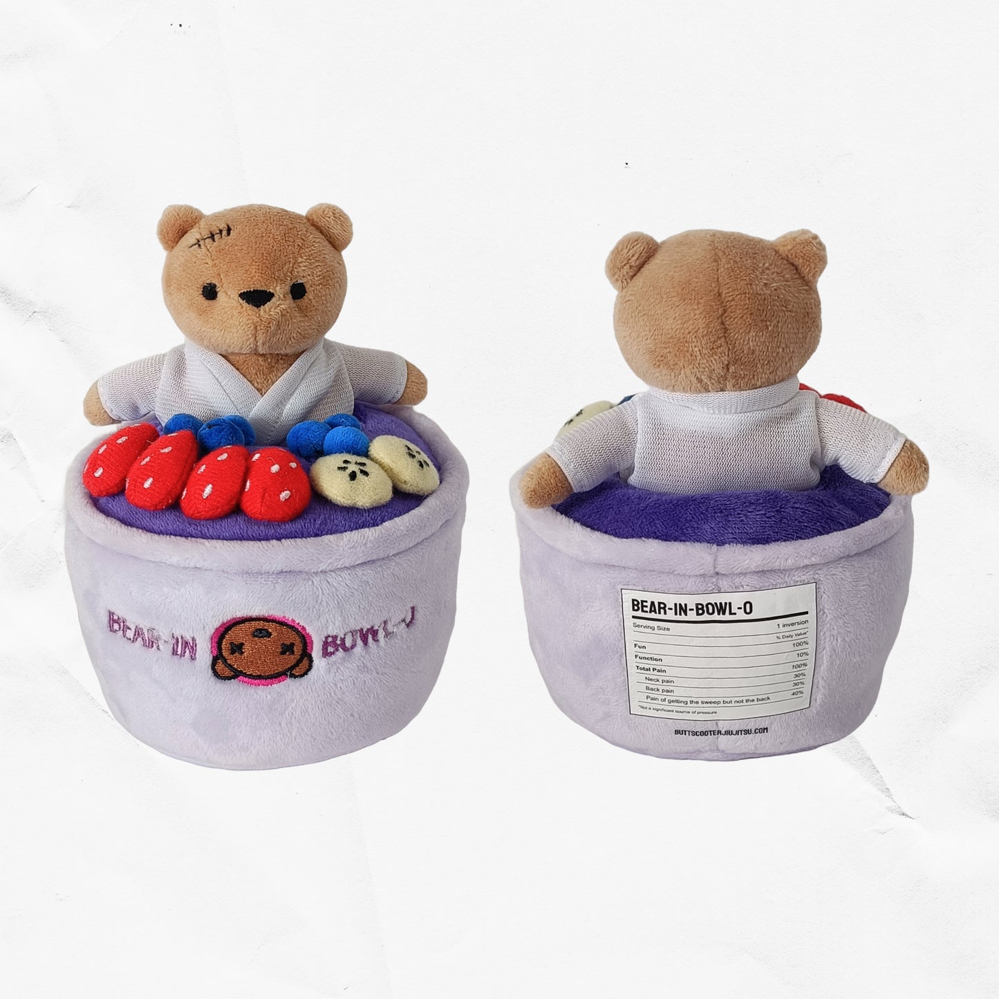 Double Bear-In-Bowl-O Jiu-Jitsu Plushie Bundle