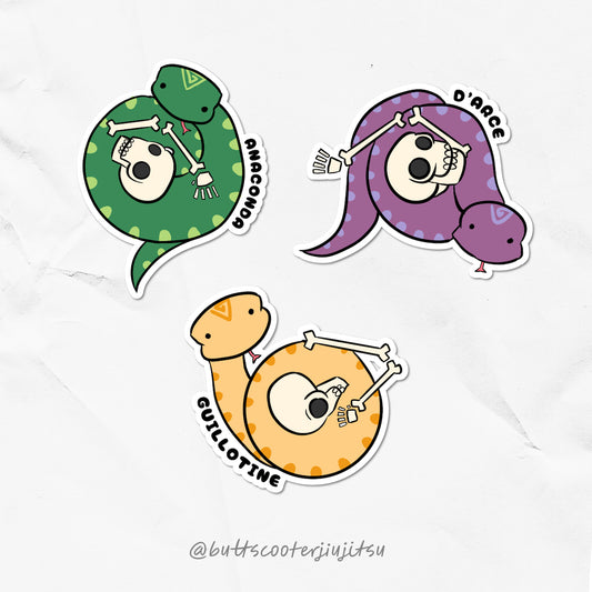 Head and Arm Chokes Sticker Bundle