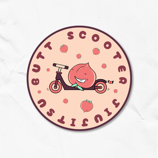 Round Butt Scooter - Vinyl Decal