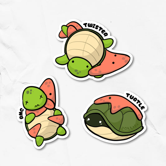Turtle Sticker 3-pack Bundle